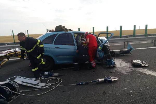 Accident cumplit pe Autostrada Soarelui, 7 victime. Se circulă cu dificultate spre Constanța