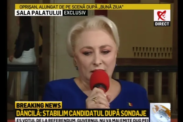 Viorica Dăncilă a vorbit pentru Realitatea TV. Ce-a spus despre candidatura la președinție