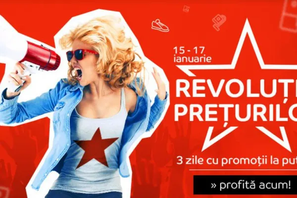 eMAG Revolutia Preturilor – Reducere de pana la 60%, promotia dureaza putin