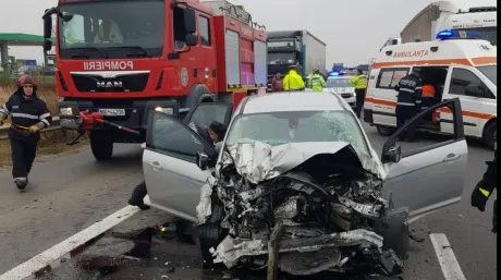Accident tragic pe A1: un bărbat a murit