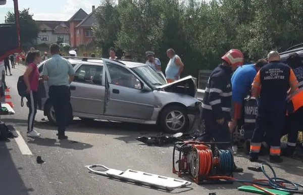 Accident grav, în jud. Bistrița-Năsăud: 4 victime, după un impact extrem de violent