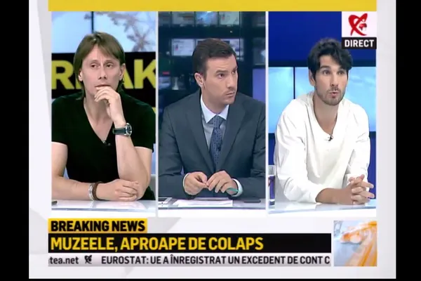 Actorii Marius Manole și Anghel Damian, la Realitatea TV