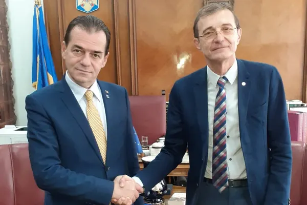 Ludovic Orban, întâlnire cu președintele Academiei Române privind o colaborare cu viitorul Guvern