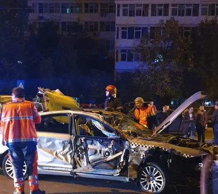 Accident mortal pe Şoseaua Vestului din Ploieşti! Pasagerul dintr-un taxi a decedat pe loc!