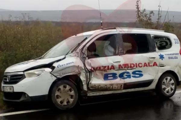 Tragedie,la Vaslui: un TIR a lovit o ambulanță și a părăsit locul accidentului.Unde au găsit șoferul