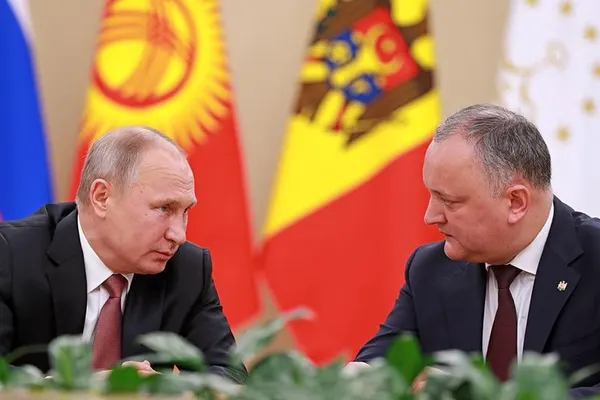 Igor Dodon, cadou pentru Vladimir Putin