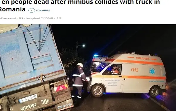 Accidentul din Ialomița a ajuns în presa internațională. Ce spun jurnaliștii străini despre România