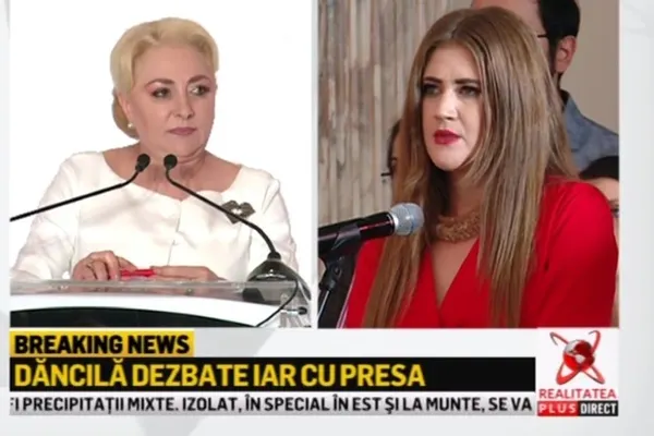 Viorica Dăncilă, dialog cu jurnalista Realitatea PLUS: "Nu vă este teamă că veți putea fi șantajată de Serviciile Secrete?"