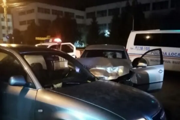 Accident în lanț, în jud. Buzău. O victimă și 4 mașini distruse, din cauza unui șofer beat