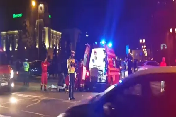 Bărbat spulberat pe trecerea de pietoni, în centrul orașului