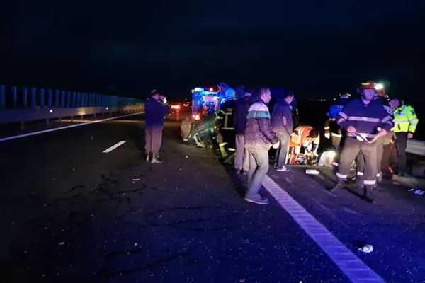 Accident cumplit pe Autostrada Soarelui. 3 victime