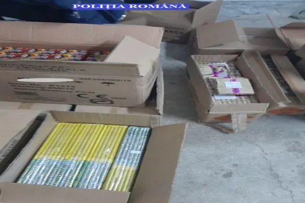 1.500 kg de materiale pirotehnice, confiscate de polițiști