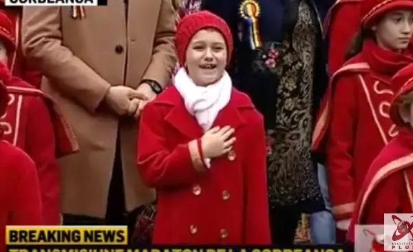 Imnul național al României, interpretat de copii. Moment emoționant  în direct la Realitatea Plus