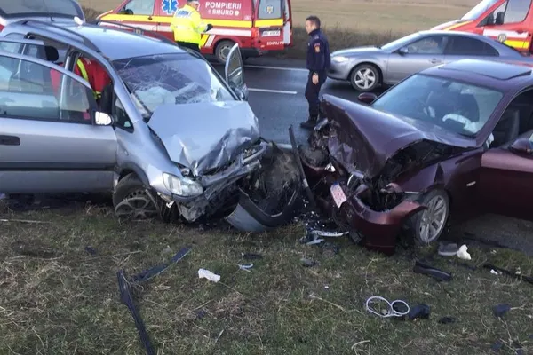 Accident GRAV pe DN7, în Sibiu. Cel puțin 10 persoane sunt rănite