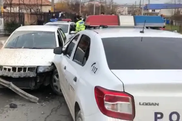 Urmărire ca în filme în apropierea Capitalei - Accident cu 7 mașini