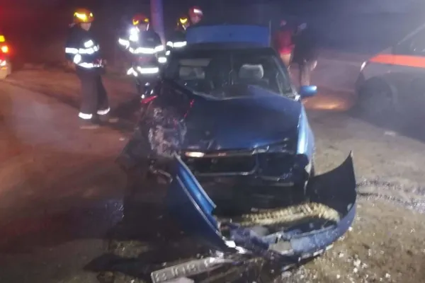 Accident grav, în jud. Giurgiu. Un microbuz cu muncitori s-a răsturnat: 4 victime