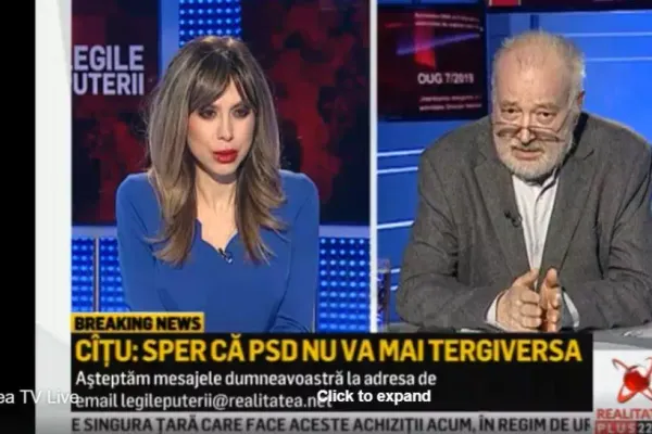 Stelian Tănase, la Realitatea Plus: „PNL pierde voturi din cauza crizei politice”