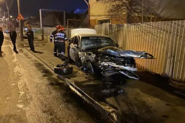 Impact VIOLENT: o persoană rănită în urma unui accident rutier în Cluj!