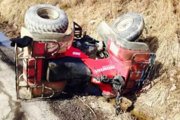 Accident grav la Bușteni: Femeie prinsă sub ATV