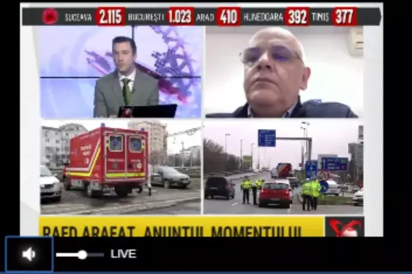 Raed Arafat, la Realitatea PLUS: „Un vaccin, mai probabil în 2021”