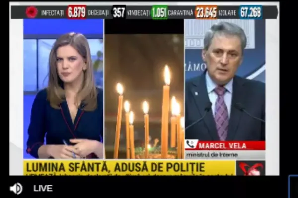Marcel Vela, la Realitatea PLUS: „Lumea nu merge la Biserică să ia lumină. Lumina o să vină acasă la credincioși”