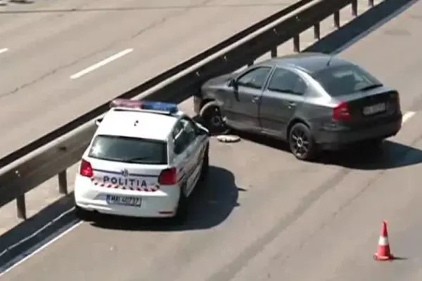 Polițist din Dolj, ajuns la spital după ce a fost implicat într-un accident rutier