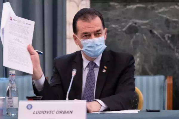Comunicat al Guvernului: Premierul Orban a plătit două amenzi pentru fumat şi nepurtarea măştii în spaţii închise
