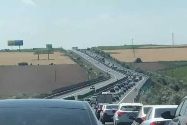 Accidente în lanț pe Autostrada Soarelui - Circulația a fost îngreunată