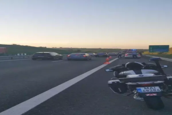 Accident cu 4 victime, pe Autostrada Soarelui