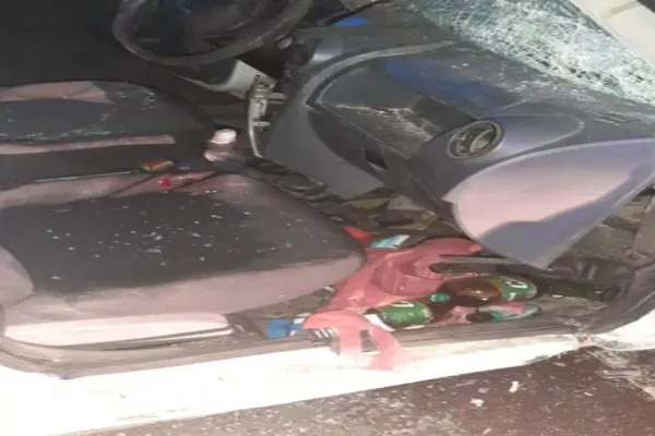 FOTO/ Șofer beat și cu permis provizoriu, accident pe Autostrada A2