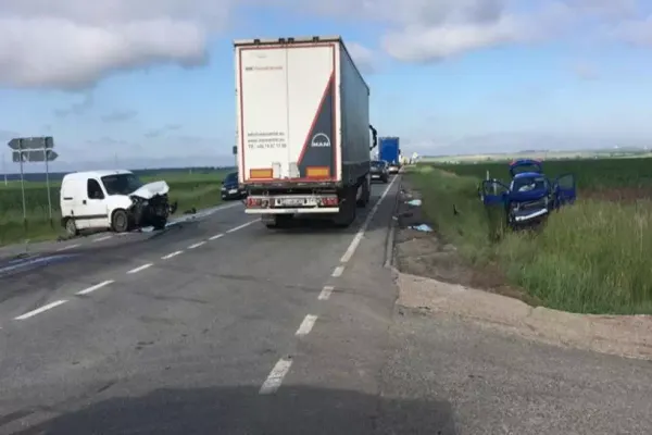 Foto Accident cu patru victime în județul Dolj