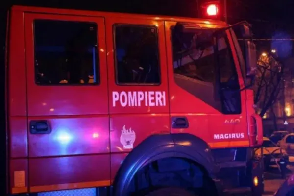 Restaurant distrus de flăcări în județul Timiș