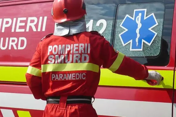 Accident grav, în jud. Giurgiu. Impact nimicitor între un microbuz cu persoane și o mașină: mai multe victime