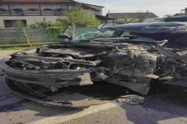 FOTO/ Grav accident în Sălaj! Cinci persoane, rănite în urma coliziunii dintre un autoturism și o autoutilitară