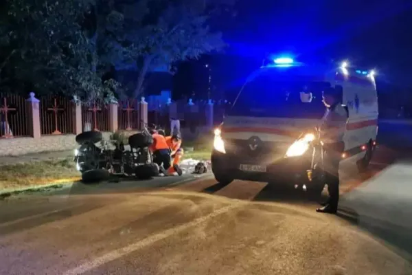 Ialomița. Accident cumplit: Un bărbat a MURIT după ce s-a răsturnat cu ATV-ul