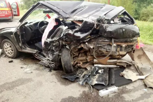 Şoferul care a provocat accidentul dintre Gilău și Căpușu Mare a fost ARESTAT! Acesta a fugit de la locul accidentului FOTO