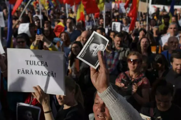 Verificări de rutină ale poliției în cazul participanților la protestul anti-mască care au înnoptat în fața Guvernului
