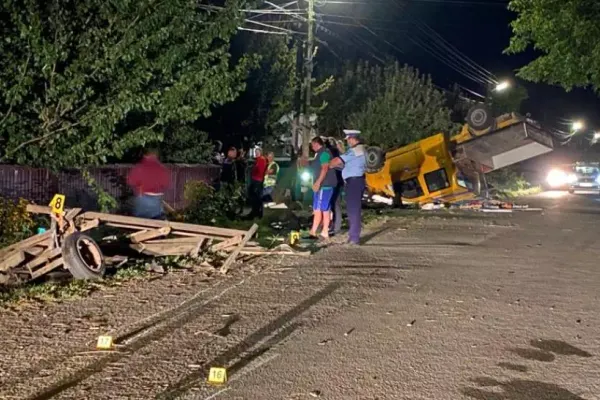 UPDATE Șoferul care a provocat un accident soldat cu doi morți, în jud. Botoșani, era în pragul comei alcoolice