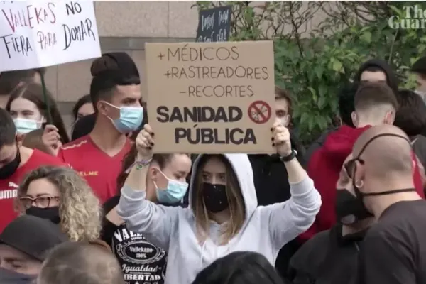 Proteste de amploare anti-COVID în Spania