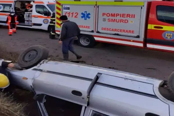 Accident în Teleorman. Două persoane, încarcerate