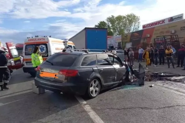 VIDEO Momentul accidentului de ieri, de pe centura Focșaniului, în urma căruia un tânăr și-a pierdut viața