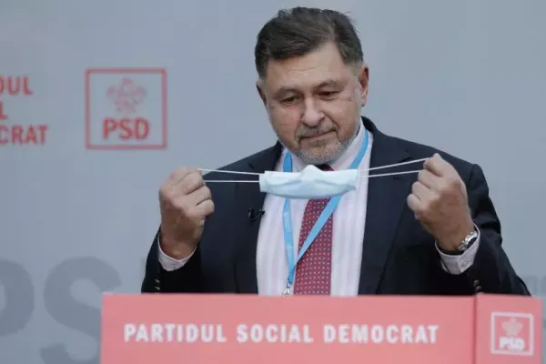 VIDEO Alexandru Rafila a rămas fără aer în timp ce prezenta programul pe Sănătate al PSD, în sala în care a leșinat Marcel Ciolacu