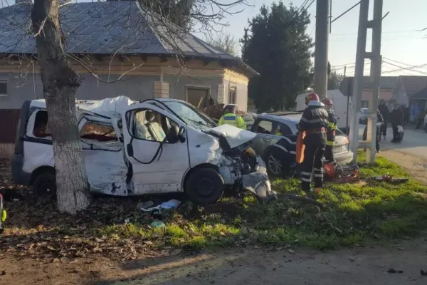 Accident cu 4 victime la Teleorman! Un bărbat cu politraumatisme este în stare de inconștiență - FOTO