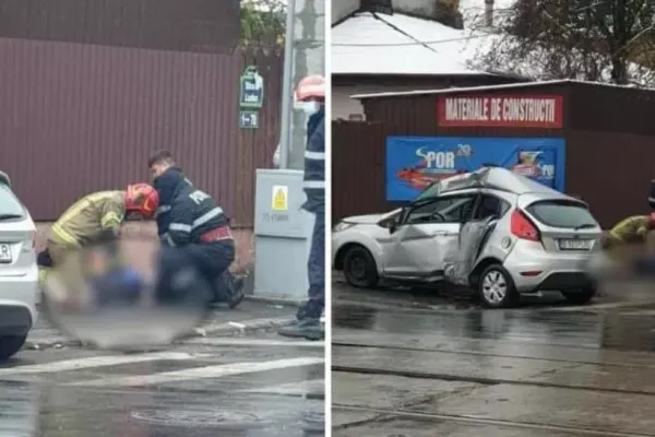 Accident grav în București: o tânără în vârstă de 20 de ani a MURIT după ce a pierdut controlul mașinii pe șoseaua Giulești