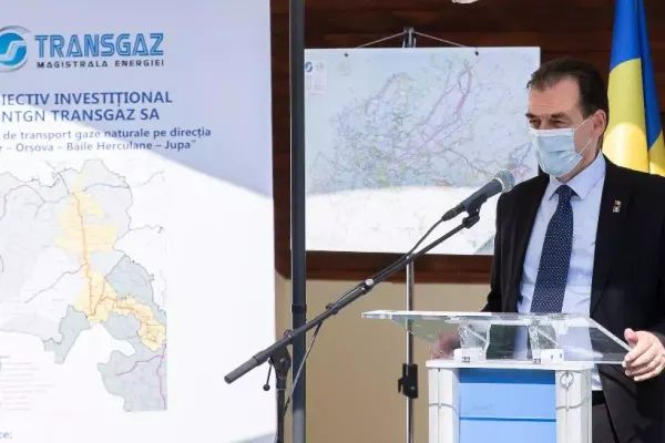 Premierul Ludovic Orban, în vizită la Transgaz: Guvernul are în plan noi investiții pentru securitatea energetică a României