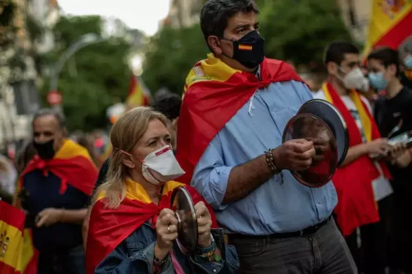 Proteste de amploare în Spania. Angajații Horeca, nemultumiți ca rămân fără locuri de muncă din cauza restricțiilor