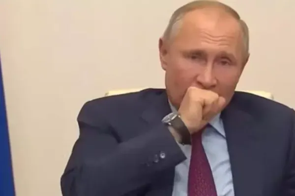 VIDEO Vladimir Putin, criză de tuse la o teleconferință