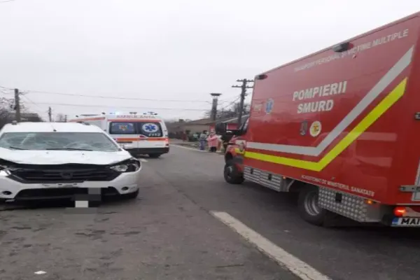 FOTO/ Accident ȘOCANT în Teleorman: O maşină a intrat într-un grup de persoane!