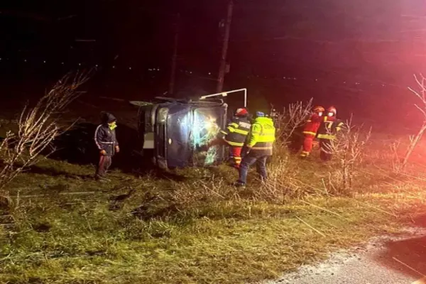FOTO | Accident cu 6 victime în Ialomița. Trafic întrerupt