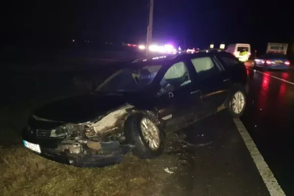 Polițist rănit într-un accident rutier, în ziua de Crăciun